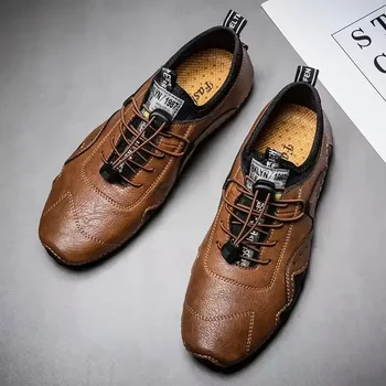 أحذية رجالية ريترو تريندي ستريت عالية الجودة مقاومة للماء أحذية عارية متينة للأنشطة الخارجية أحذية المشي للأنشطة الخارجية