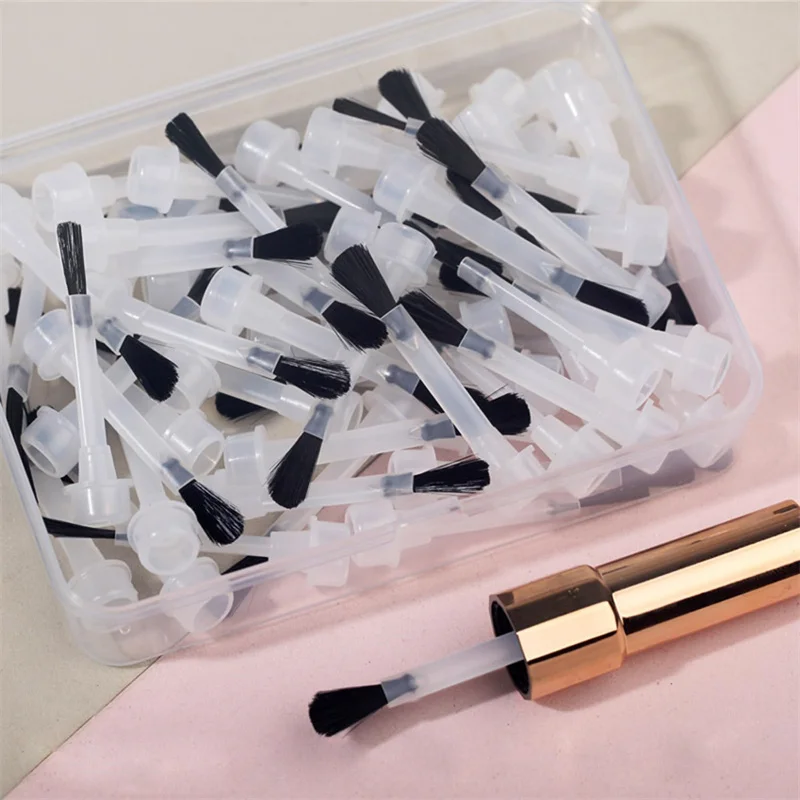 66/25pcs Disposable Nail Polish Brush With Handle Nail Polish Bottle Replacement Brush Nail Art Brush Liquid Applicators Brushes 5