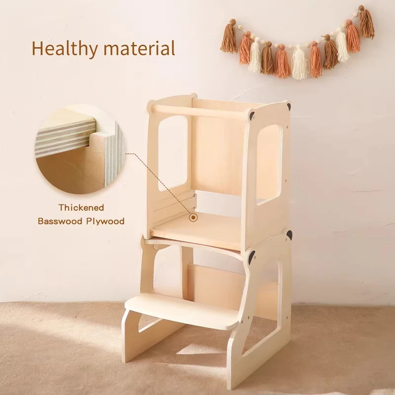 Montessori Toddler Learning Tower, Kitchen Handwashing Steps, Baby Wash Boarding Chair, Children's Treadmill Footstool