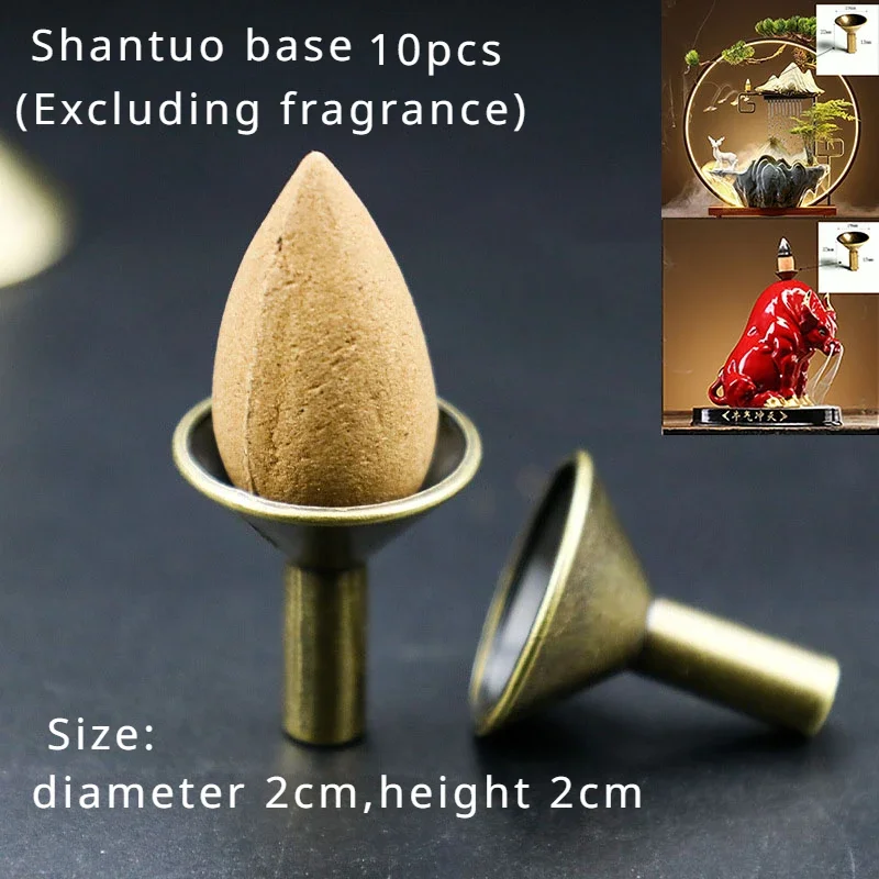 שורפים לקיטור עלה מפל מגדל קיטור קונוסים שורף מחזיק ריח סנדלווד ארומתרפיה עיצוב בית