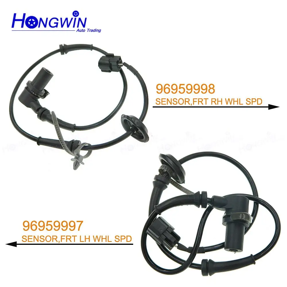 ABS Wheel Speed Sensor Front L/R For Chevrolet Aveo Aveo5 Kalos Daewoo Pontiac G3 Wave 1.2L 1.4L 1.6L 96959997 96959998 car abs speed sensor
