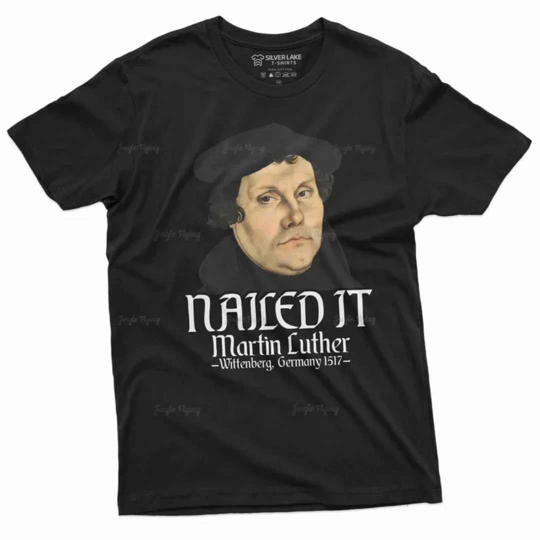

Мужская футболка с надписью «Luther», надпись «It», Протестант, христианство, день Реформации, Lutherans, футболка-ботинки