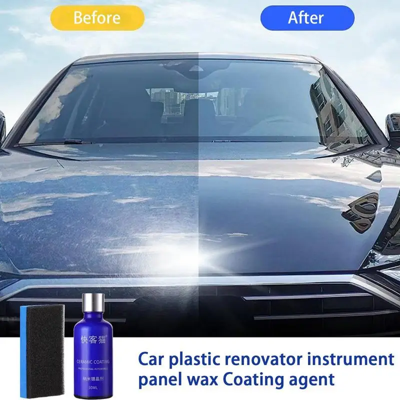 

Car Ceramic Nano Coating Liquid 50ml Automobile Safety Coating Agent Spray Auto Crystal Hydrophobic Layer Polish Coating Agent
