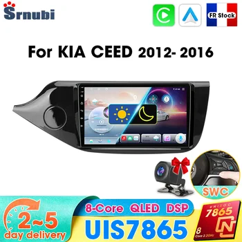 Radio para Auto con Android Auto y Carplay, Reproductor Multimedia con GPS, Navegación, Unidad Principal para KIA CEED JD Cee'd 2012-2016, 2 Din, 4G, 8 Núcleos, WIFI, DSP, EQ, Bluetooth 5.4, FM, AM, Cámara de Retroceso, Ventilador Integrado, Plug and Play 1