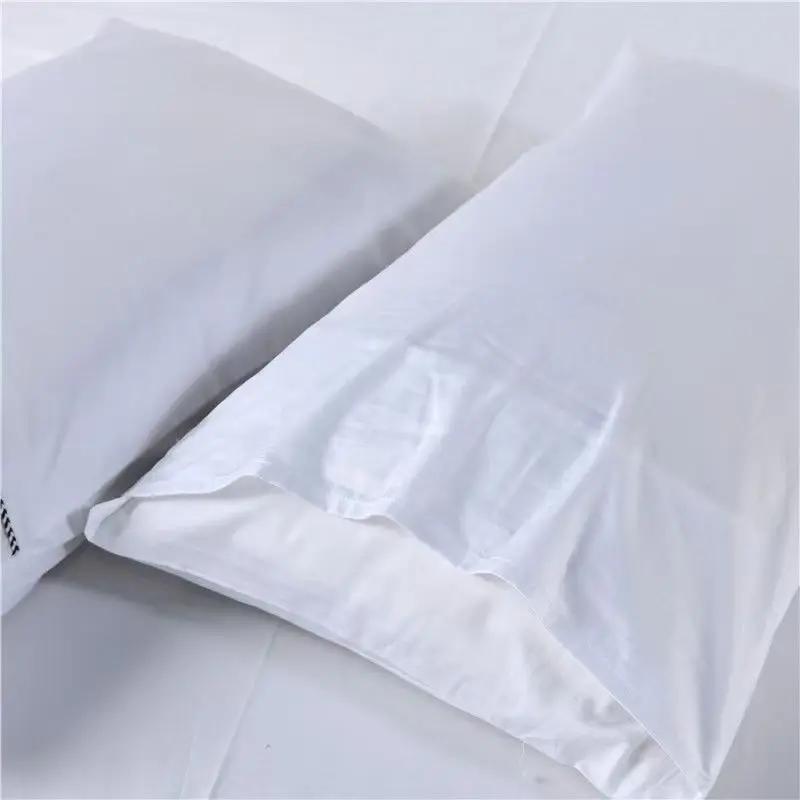 White 100% Cotton Bedsheet Thick Hotel Single Double Bed Sheet Set High-quality Flat Sheet Twin Queen King Bedding Home Textiles 6