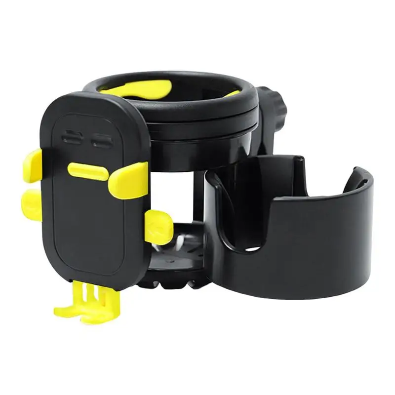 

Stroller Cup Holder 360 Degrees Rotatable Bike Cup Organizer With Phone Holder Baby Stroller Container For Smartphone Coffee Mug