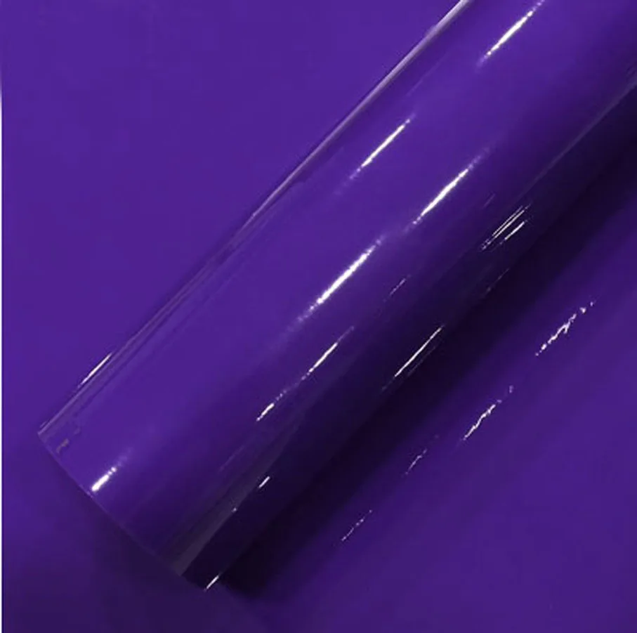 Super Quality High Glossy Purple Vinyl Car Sticker With 3 Layers Size ...