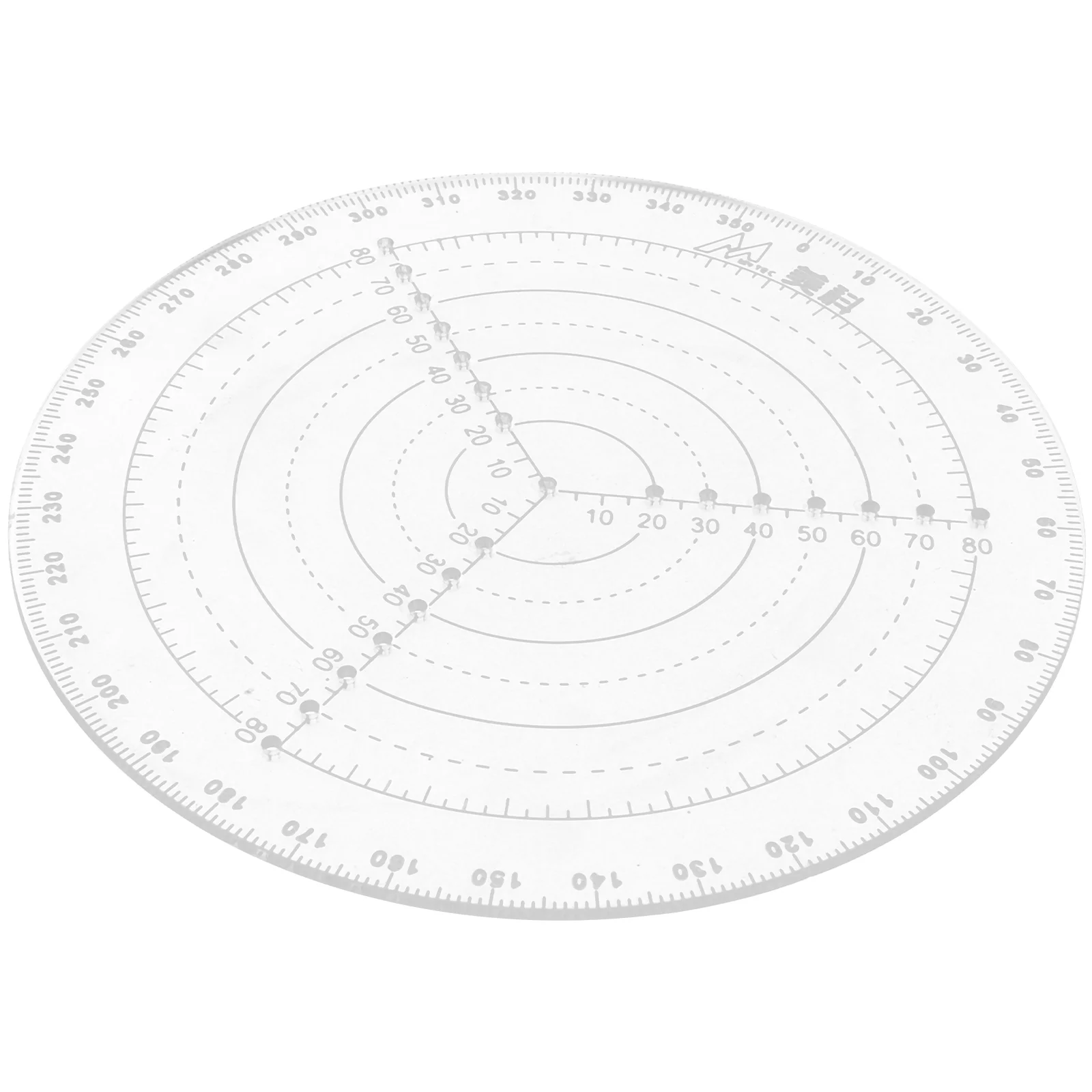 

English title: Angoily Round Center Finder Compass Plastic Circle Ruler Drawing Circle Tool Woodworking Measure Alignment Ruler