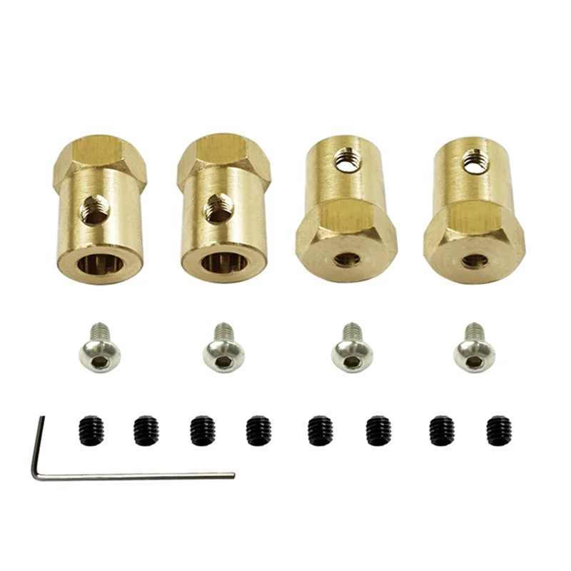 

4Pcs Metal 5mm to 12mm Wheel Hex Hub Adapter Combiner for MN128 MN86 MN86S 1/12 RC Car Upgrade Parts Accessories