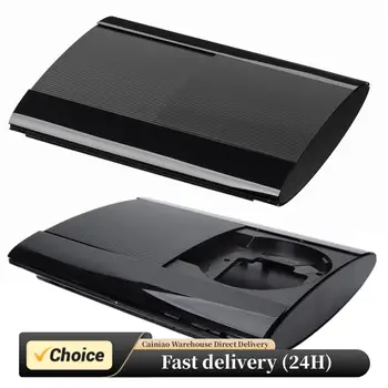 Custodia completa per console di gioco Kit completo Accessori da gioco Nero con viti Copertura frontale per console per PS3 Super Slim 4K 4000