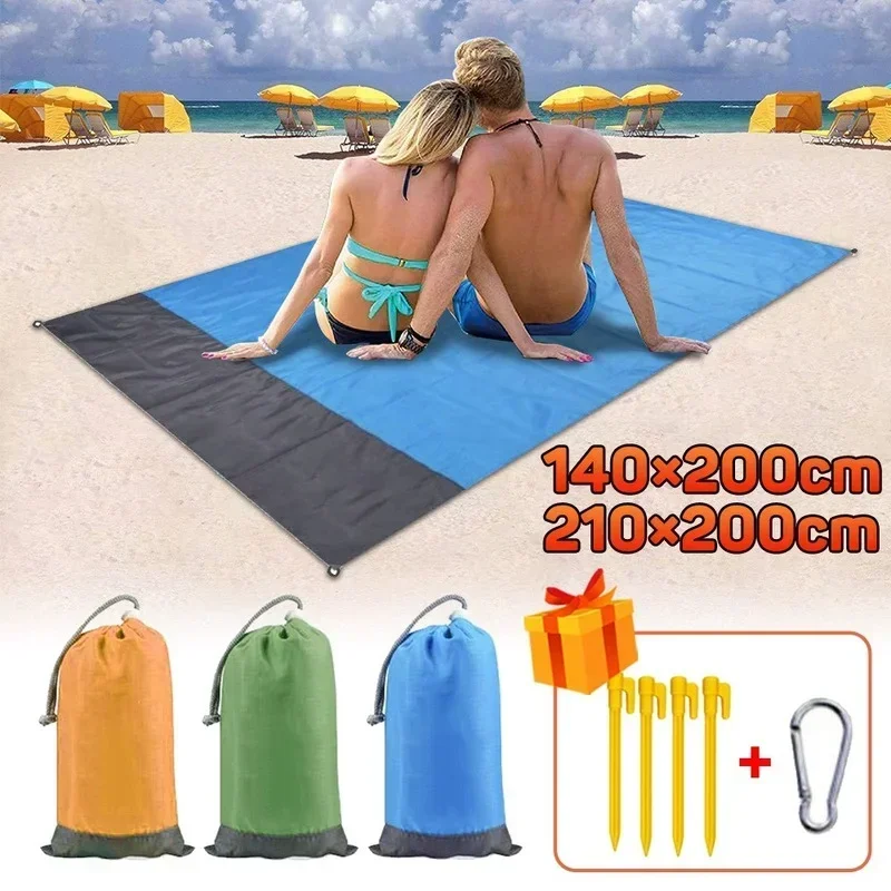 1PC Waterproof Pocket Beach Blanket Folding Camping Mat Mattress