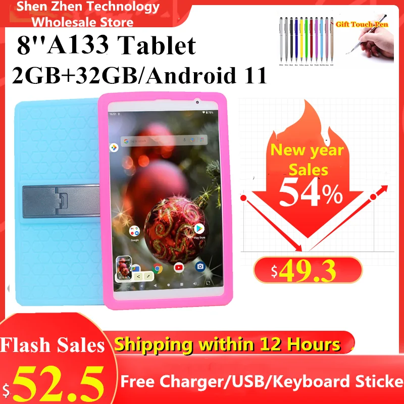 hot-sales-a133-android-11-tablet-8-inch-2gb-ram-32gb-rom-type-c-quad-core-64-bit-quad-core-1280-800-ips-screen-dual-camera