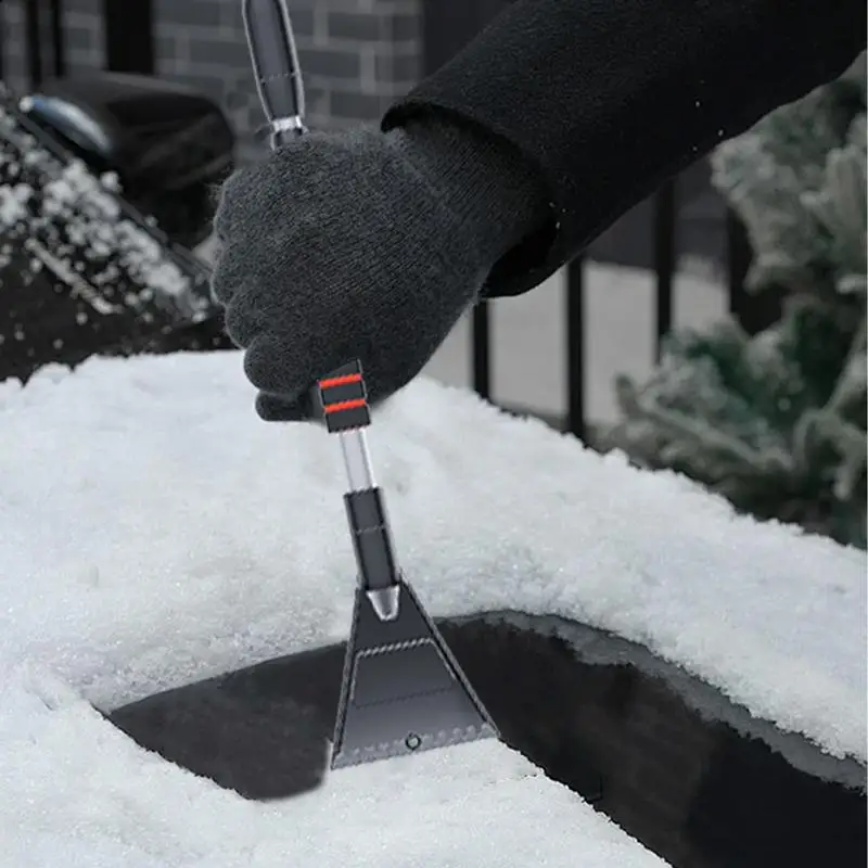 Car Snow Shovel Snow Cleaning Removal Shovel With Retractable Handle Portable For Driveway Car Home