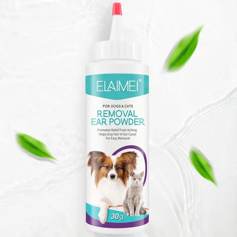 Pet Ear Powder Painless Hair Removal Powder Pet Health Care Ear Cleaner Odor Removal Accessories Dogs pet ear powder