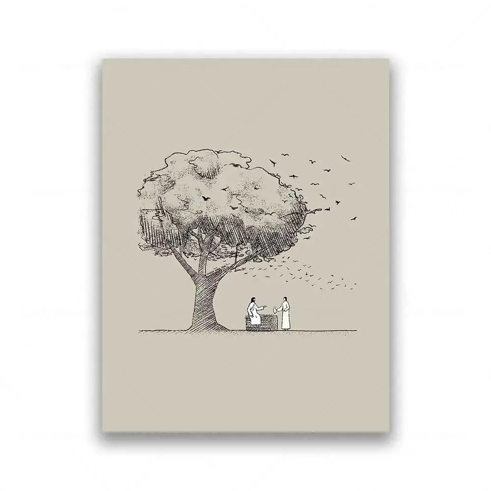 Divine Grace: Modern Christian Wall Art Canvas Print