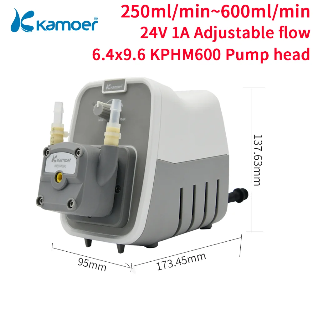 Kamoer M1-DC Peristaltikpumpe – 12V, Programmierbar, ≥33ml/min, LCD, Leise (≤45dB)