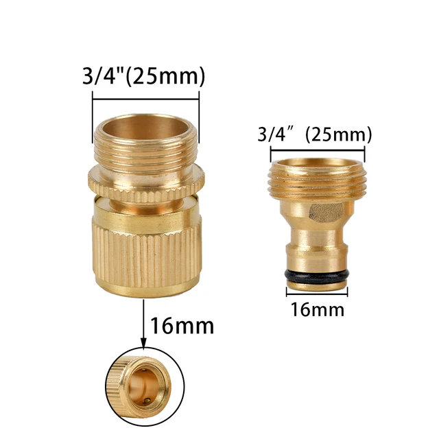 Nő 1/2 "3/4" 1 "Golyószelep Csatlakozó Vízcső -Cső Illesztő Golyó Szelep Mezőgazdasági Kert Öntözőszerelvények - Image 6