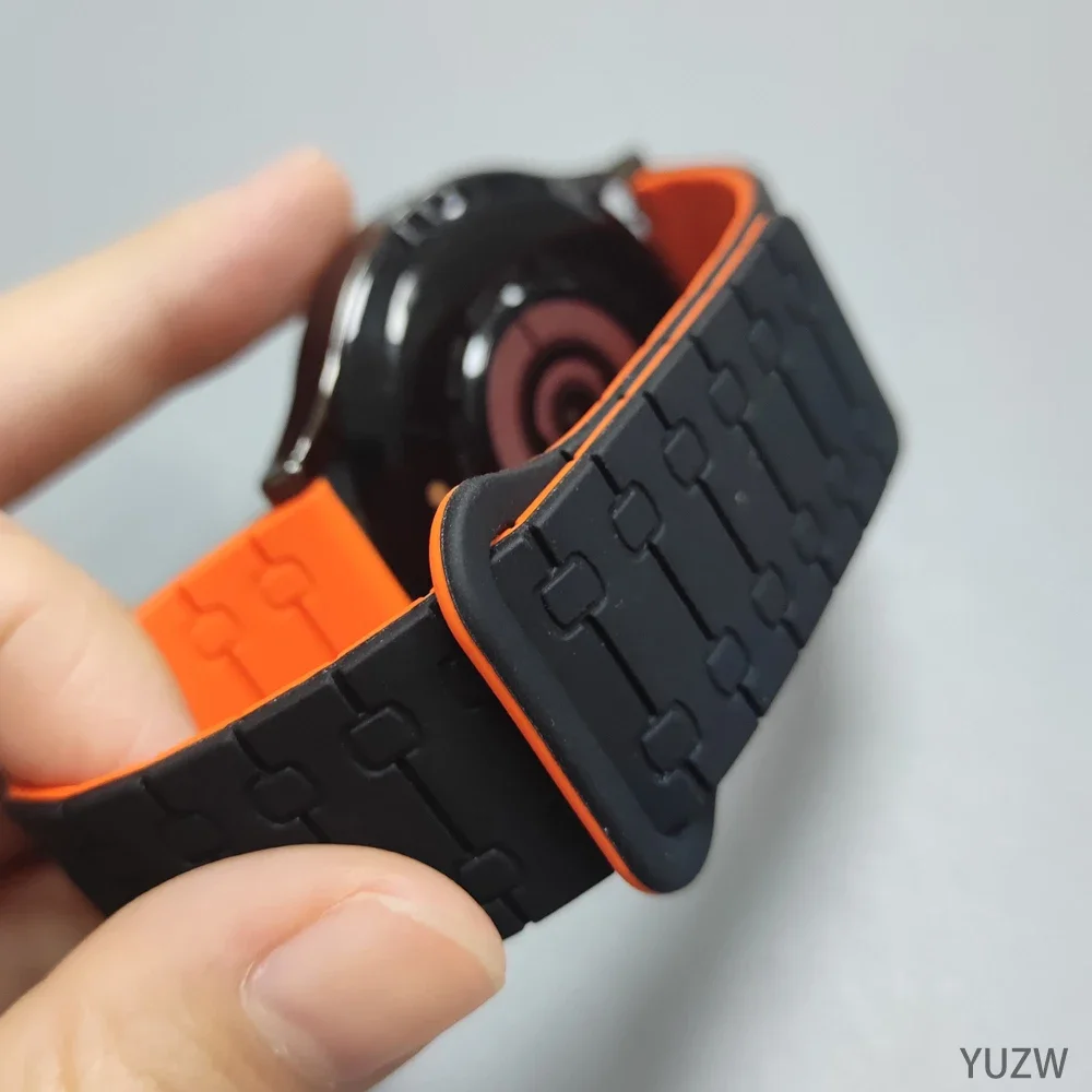 Sport Silicone Strap Band with Soft Magnetic Loop - 22mm Wristband Bracelet