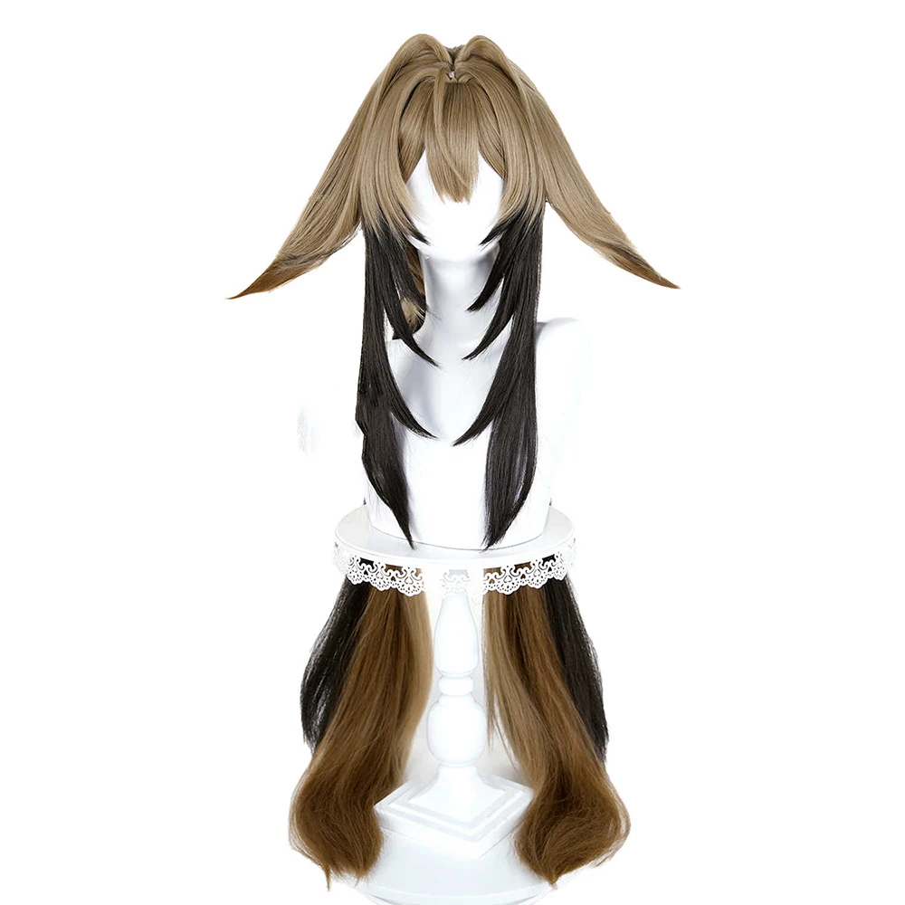 Zenless Zone Zero-Inspired Black-Yellow Gradient Synthetic Wig for Cosplay Events