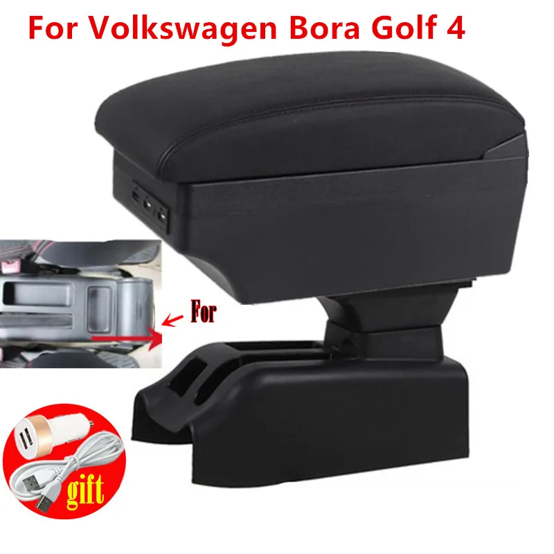 For Volkswagen Bora Golf 4 Armrest Box Central Store Content Storage