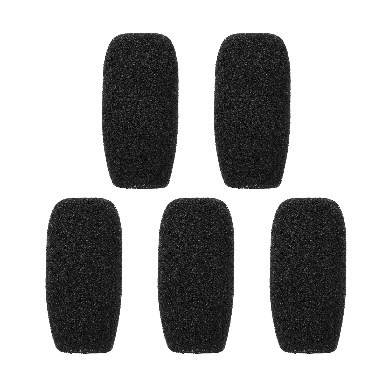 Microphone Windscreen Pack of 5pcs Mini Microphone Windscreens Mic Foam Covers for Lapel Headset Microphone Black Colors of Accessories