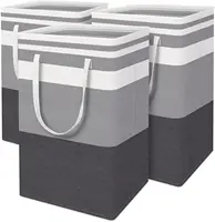 75L Large Laundry Basket 1-3 Pack Waterproof Collapsible Hamper with Easy Carry Handles for Family Dorm Bedroom Clothes Toys 1