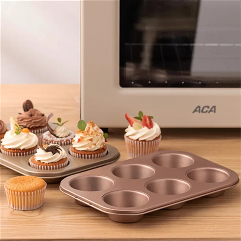 

Square Muffin Cake Mold Non-stick Carbon Steel Muffin Cupcake Baking Pan Bakeware Donut Bread Tray For Oven Pizza Baking