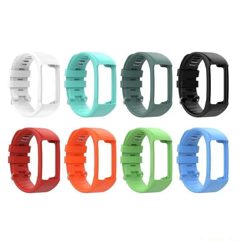 Durable Silicone Smart Watch Band - Soft Wrist Strap Replacement