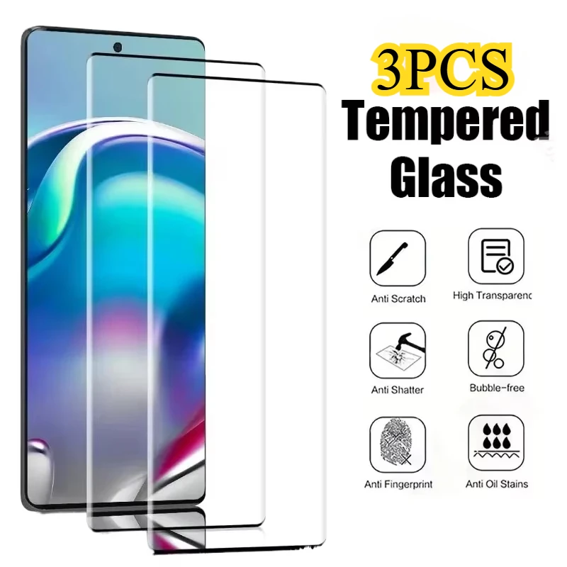 3Pcs Tempered Glass For Samsung Galaxy S25 S24 S23 S22 S21 Ultra S24 FE 3D Curved Screen Protector For Samsung S10 9 Note 10 20 1