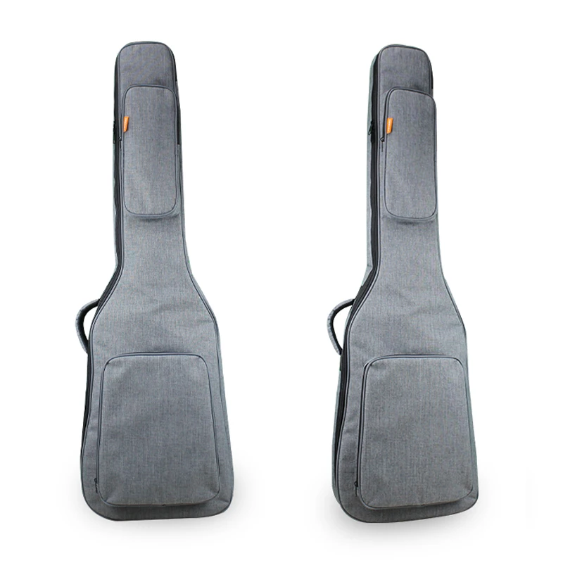 Electric Bass Bag 900D Waterproof Oxford Fabric 6/12 MM Sponge Double Straps Padded Electric Bass Backpack Soft Case guitar case 36 41 inch 900d waterproof oxford fabric acoustic guitar bag 6 12 mm cotton double straps padded guitar backpack