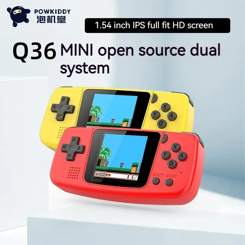 

Powkiddy New Mini Q36 1.5 Inch Ips Screen Open Source Handheld Game Players Retro Portable Game Machine Mini Keychain Kids Gifts