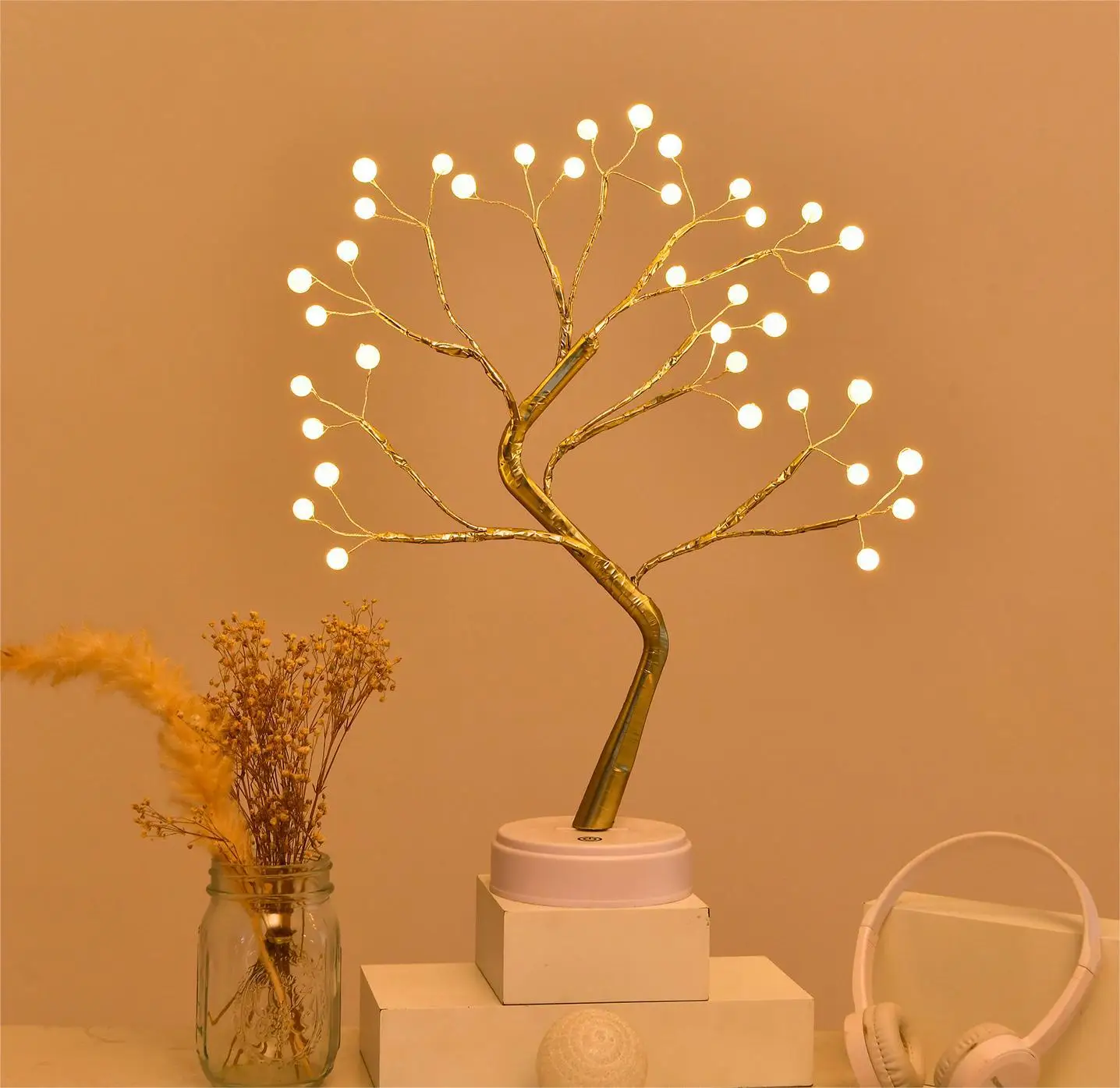 36 LED 볼 테이블 램프 스위치 크리스마스 트리 요정 빛 야간 조명 홈 DIY 파티 웨딩 침실 크리스마스 장식 선물
