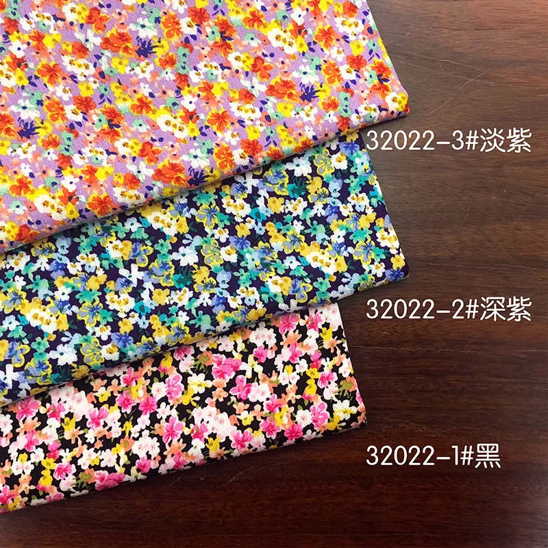 

Fabric Direct Supply Spring and Summer New Rayon Crepe Fashion Printed Cloth 30 Children's Clothing Women'
