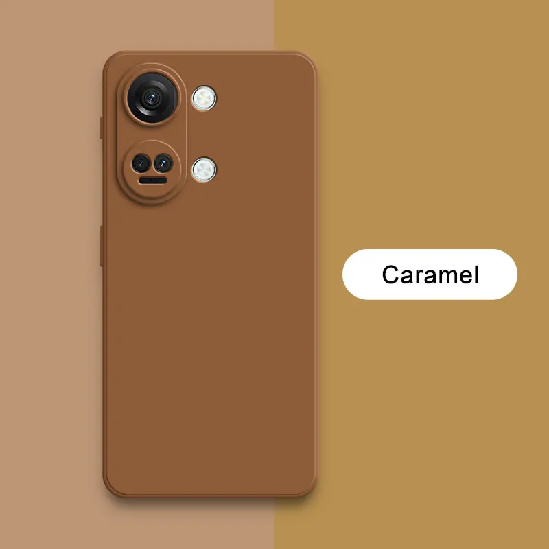 Premium Square Liquid Silicone Shockproof Phone Case with 360° Lens Protection