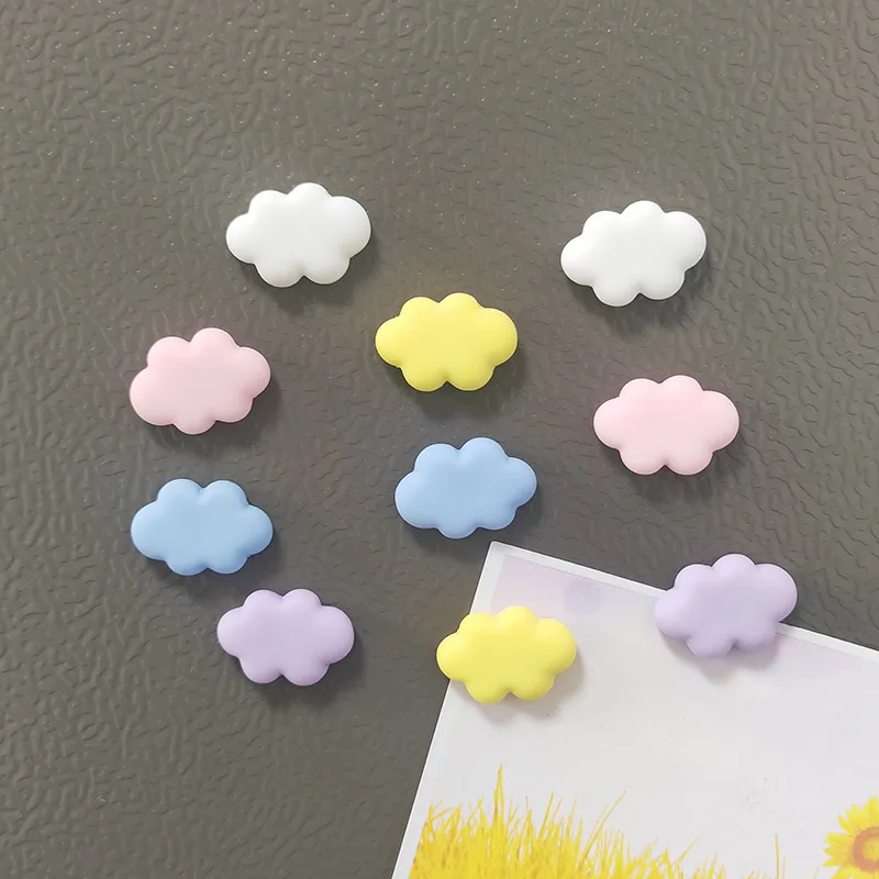 5pcs Colorful Resin Cloud Refrigerator Magnets Decorative Home and DIY Photo Stickers