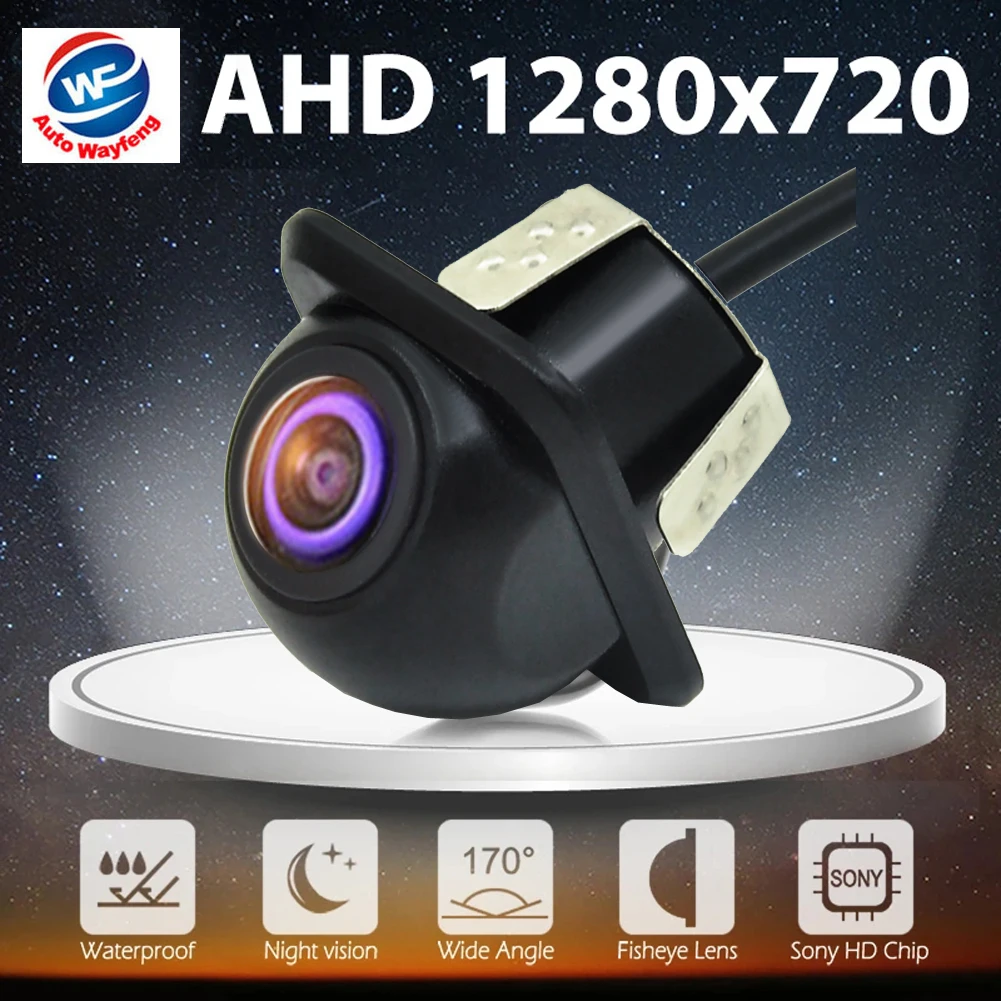 WF HD AHD 1920*1080P 170 Degree Fisheye Lens Starlight Night Vision Vehicle Rear View Reverse Camera Car Universal Camera