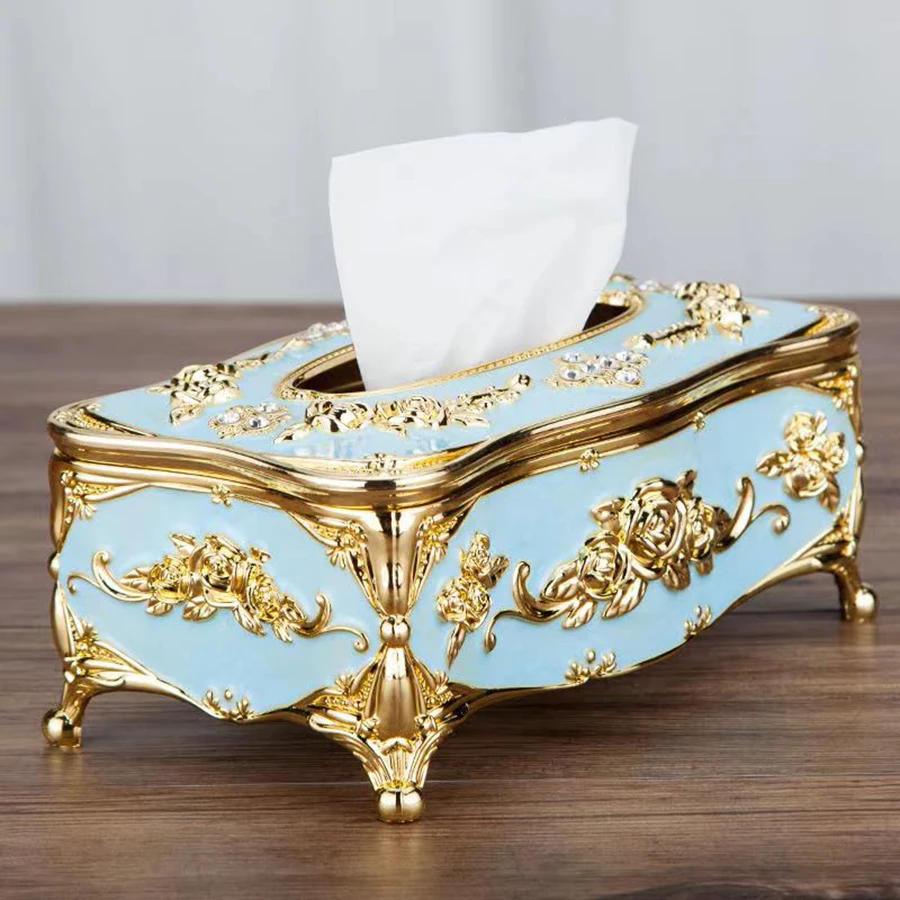 European tissue box, high-end hotel restaurant napkin extraction box, kitchen and living room tabletop tissue storage box 2