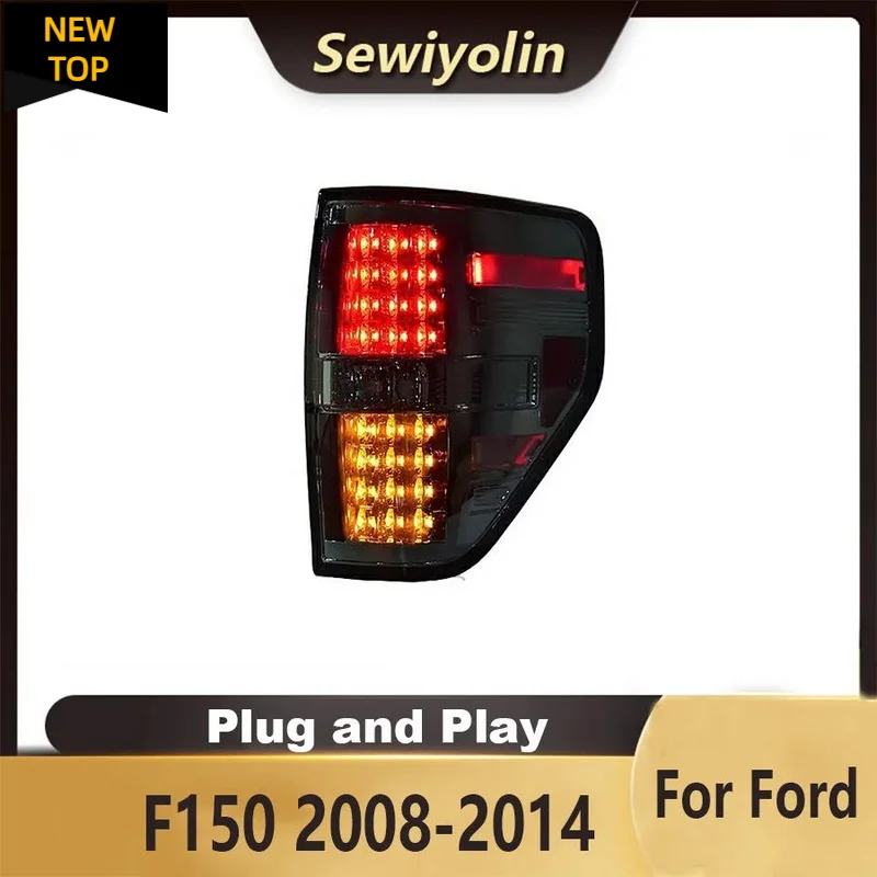 

For Ford F150 2008-2014 Car Accessories Animation LED Trailer Lights Tail Lamp Rear DRL Signal Automotive Plug And Play