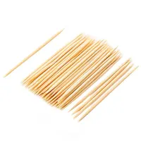 1000 pièces vert respectueux de l'environnement bambou Production jetable Double face cure-dents fins sain ménage Durable 6