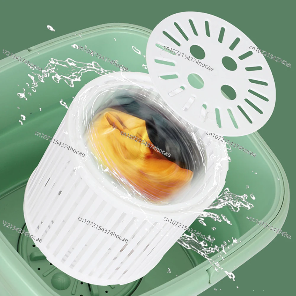 25L 대용량 휴대용 세탁기 접이식 건조 버킷 옷 양말 세탁 여행용 미니 세탁기 220V