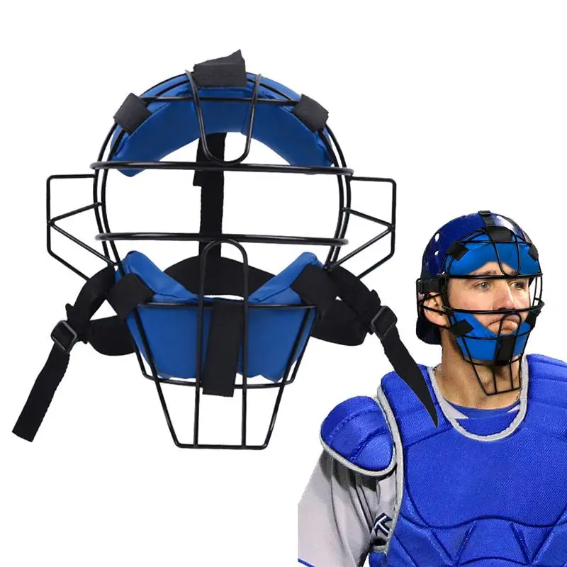 Softball Catcher's Masque Protective Adjustable Harness Softball Fielder's Masque Lightweight Comfortable Fit Traditional Hollow
