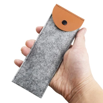 Custodia protettiva per penna in feltro con chiusura a scatto Pencilcase-perfetta per organizzare penne forniture per ufficio e scuola