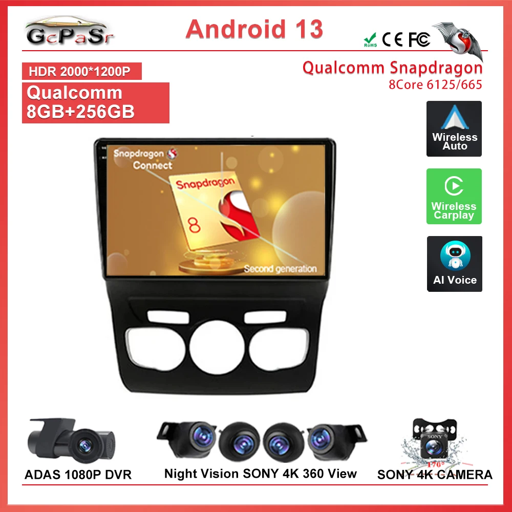 Qualcomm Snapdragon Android Autoradio Lettore Video Multimediale Per Citroen C4 C4L Ds4 2013 2014 2015 2016 2017 Unità Principale Wifi Bt