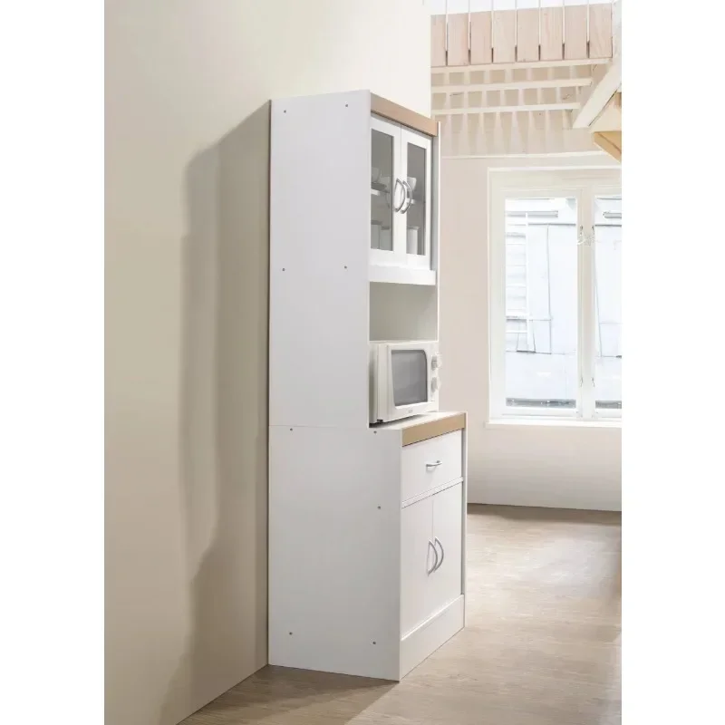 Modern Kitchen Cabinet, White 4