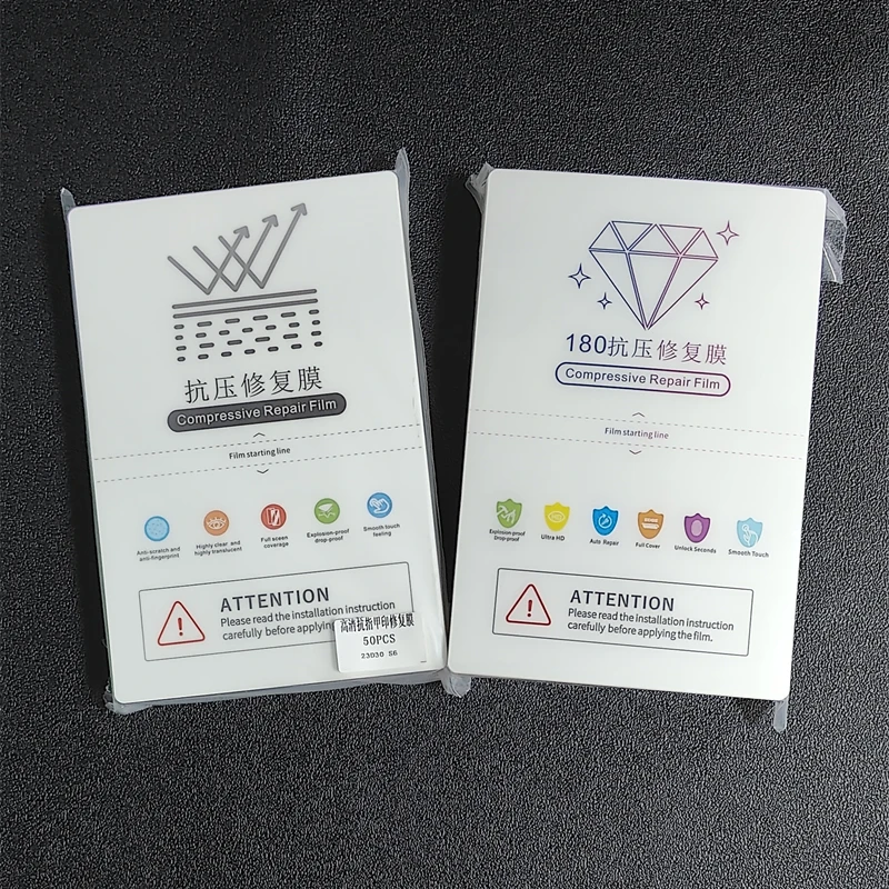25pcs Mobile Phone Compressive Repair Hydrogel Film Protector For Cutting Machine For Production Screen Protective Film
