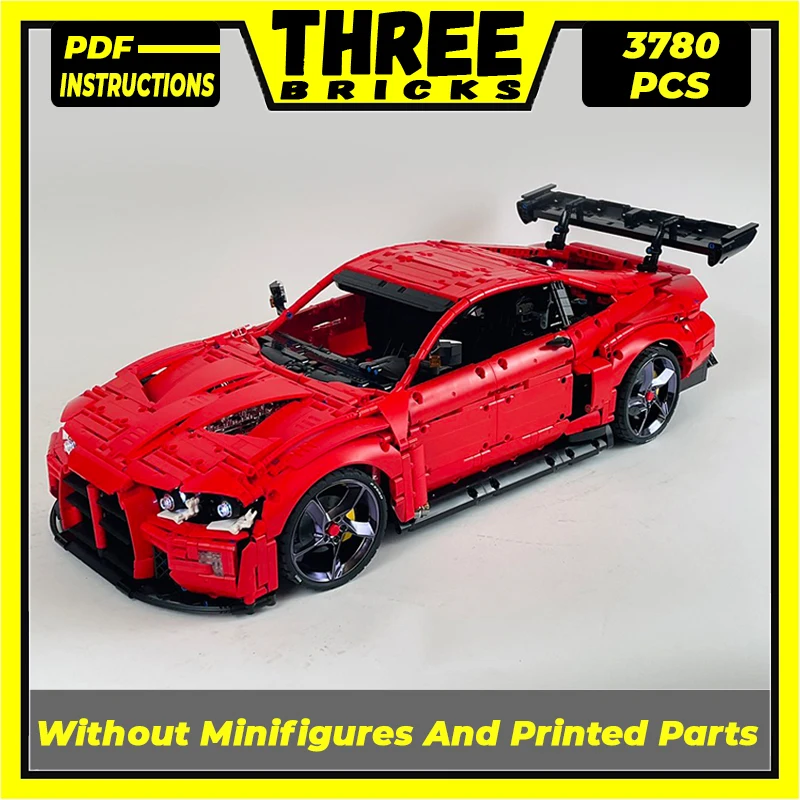 

Moc Building Bricks City Car Model Supercar Speed Champion M4 GT3 Technology Modular Blocks Gift Christmas Toy DIY Sets Assembly