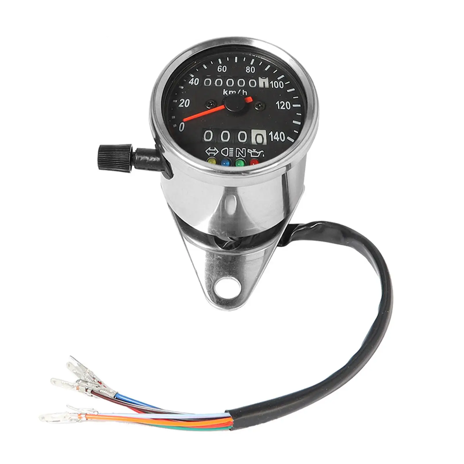 Motorbicycle Instrument Speedometer Dual Odometer Gauge for Motorbike Refit