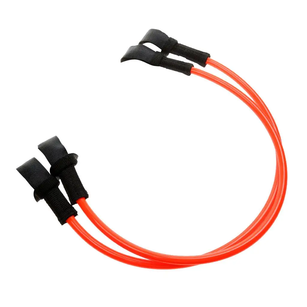 2pcs Orange TPU Windsurfing Fixed Harness Line-26 inch