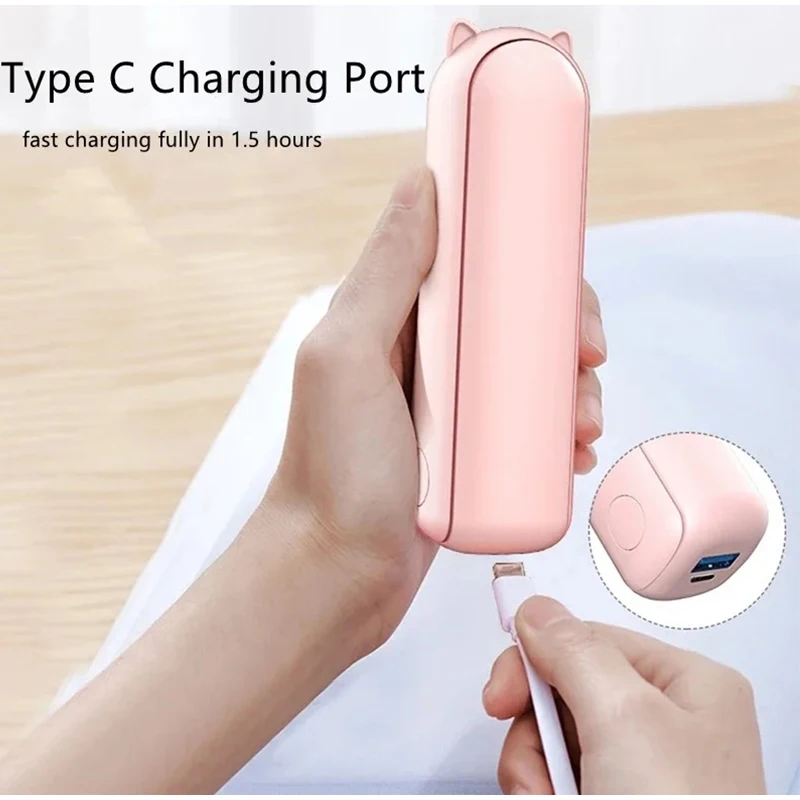 Portable Fan Super Mini Handheld Fan USB Rechargeable Fan Foldable Hand Held Small Pocket Fan with 2000mAh Power Bank 3 Gears 15 Sa50d29755ed6429cad8c1151dbfdea2cn