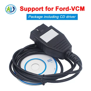 Strumenti diagnostici OBDII per Ford VCM con driver Lettore di codici auto OBD2 per Focom per Ford/Mazda 1996-2010 Scanner diagnostico per auto